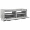 vidaXL TV Cabinet with LED Lights Concrete Grey 100x35x40 cm