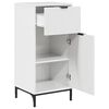 vidaXL Bathroom Cabinet with Drawer High Gloss White 39.5 x 36 x 88 cm