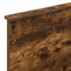 vidaXL Bed Frame with Headboard Smoked Oak 90 x 190 cm Solid Pine Wood