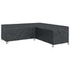 vidaXL Furniture Cover Black 270 x 270 x 80 cm 600D Oxford Fbric