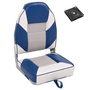 vidaXL 2 Piece Foldable Boat Seat Set High Backrest