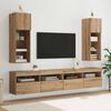 vidaXL Wall-mounted TV Cabinet Artisan Oak 30.5 x 30 x 90 cm
