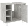 vidaXL 3 Piece Bathroom Furniture Set Concrete Grey Engineered Wood