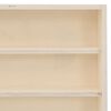 vidaXL Wooden Collector's Display Case with 6 Shelves 60x8.5x55cm