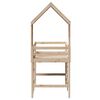 vidaXL Loft Bed with Ladder and Roof without Mattress 90x190 cm Single