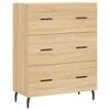 vidaXL Highboard Sonoma Oak 69.5x34x180 cm Engineered Wood