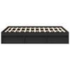 vidaXL Bed Frame without Mattress Black 120x190 cm Small Double Small Double