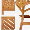 vidaXL Garden Lounge Set 3 pcs Brown Solid Acacia Wood