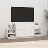 vidaXL TV Cabinet White 156x40x40 cm Solid Wood Pine