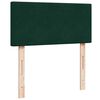 vidaXL Box Spring Bed with Mattress Dark Green 100x200 cm Velvet