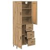 vidaXL Highboard with Drawer 2 pcs Artisan Oak Engineered Wood