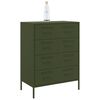 vidaXL Sideboard Olive Green 68x39x89 cm Steel
