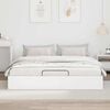 vidaXL Ottoman Bed Frame White 203 x 180 x 25 cm Chipboard