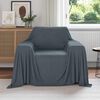 vidaXL Throw Blankets 6 pcs Dark Grey 210 x 140 cm Fleece