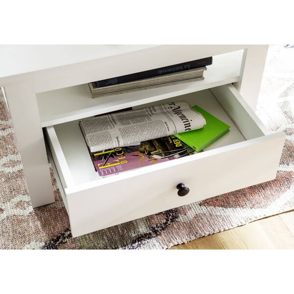 Trendteam Coffee Table with Drawer Universal White