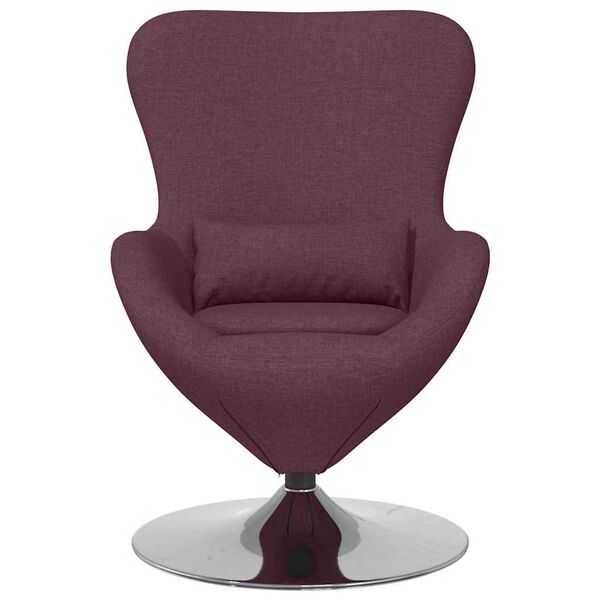 vidaXL Egg Chair Purple 63 x 73 x 90 cm Fabric