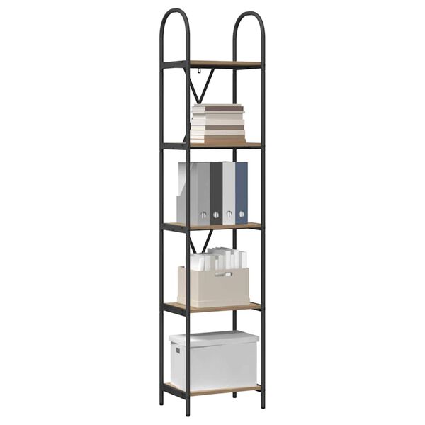 vidaXL Bookshelf Artisan Oak 40 x 30 x 183 cm Engineered wood