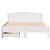 vidaXL Bed Frame without Mattress White 120x190 cm Small Double Solid Wood Pine