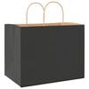 vidaXL Paper Bags 250 pcs with Handles Black 32x22x24 cm
