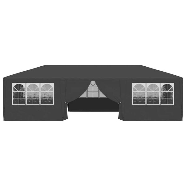 vidaXL Professional Party Tent with Side Walls 4x9 m Anthracite 90 g/m?