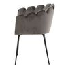Venture Home Dining Chair Limhamn Velvet Black and Grey