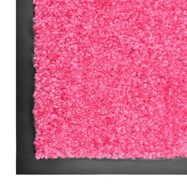 vidaXL Doormat Washable Pink 60x180 cm