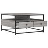 vidaXL Coffee Table Grey Sonoma 80x80x45 cm Engineered Wood