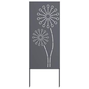 vidaXL Garden Privacy Screen Anthracite 50 x 140 cm Cold-rolled steel