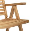 vidaXL Garden Chair 4 pcs Brown 52 x 64.5 x 108 cm Solid teak wood