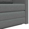 vidaXL 2-Seater Folding Sofa Bed Dark Grey 124 x 71 x 78 cm Fabric