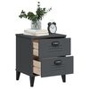 vidaXL Bedside Cabinet VIKEN Anthracite Grey Engineered Wood
