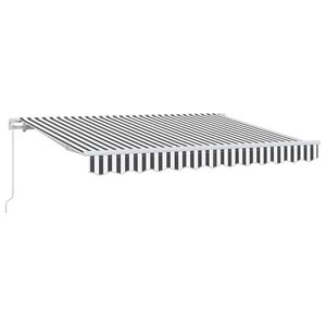 vidaXL Retractable Awning Anthracite 250 x 200 cm Fabric
