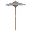vidaXL Garden Parasol Dark grey 150 x 150 x 210 cm Bamboo
