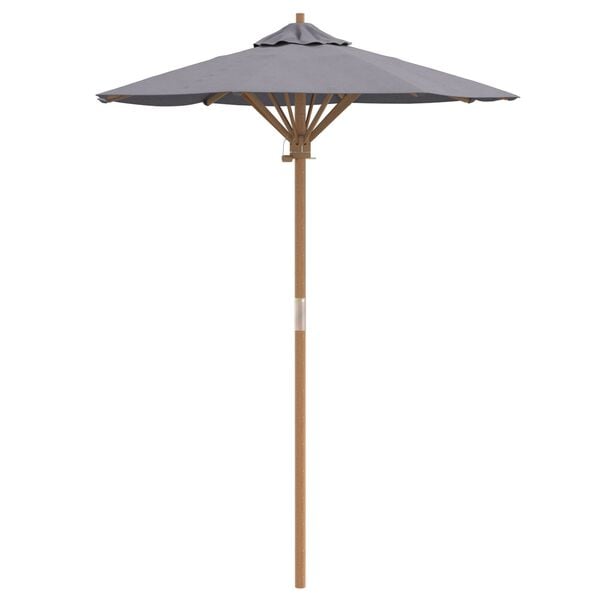 vidaXL Garden Parasol Dark grey 150 x 150 x 210 cm Bamboo