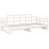 vidaXL Pull-out Day Bed without Mattress White 2x(90x200) cm