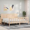 vidaXL Bed Frame without Mattress 200x200 cm Solid Wood Pine
