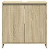 vidaXL 3 Piece Bathroom Furniture Set Sonoma Oak Engineered Wood