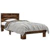 vidaXL Bed Frame without Mattress Smoked Oak 90x200 cm