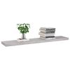 vidaXL Floating Wall Shelves 4 pcs Concrete Grey 120x23.5x3.8 cm MDF