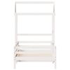 vidaXL Bed Frame with Roof without Mattress White 100x200 cm