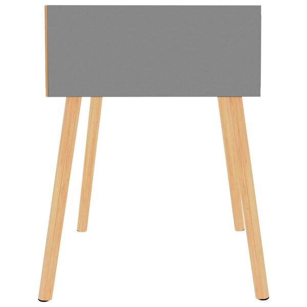 vidaXL Bedside Cabinet Grey 40x40x56 cm Engineered Wood