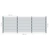 vidaXL Fence Panels 2 pcs Iron 6x2 m 12m(Total Length) Anthracite Grey