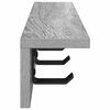 vidaXL Wall-Mounted Coat Rack Grey Sonoma 60 x 10.5 x 10.5 cm