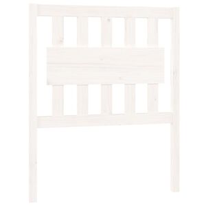 vidaXL Bed Headboard White 80.5x4x100 cm Solid Wood Pine