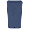 vidaXL Garden Planters 2 pcs Blue Grey 32.5x32.5x57 cm PP