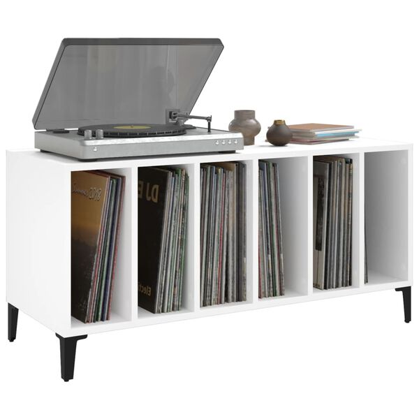 vidaXL Record Cabinet White 100x38x48 cm Engineered Wood