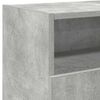 vidaXL TV Cabinet with LED Lights Concrete Grey 120x30x50 cm