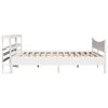 vidaXL Bed Frame with Headboard White 180x200 cm Super King Solid Wood Pine