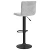 vidaXL Bar Stools 2 pcs Light Grey Velvet