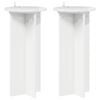 vidaXL Plant Stand 2 pcs High Gloss White 29.5 x 29.5 x 60 cm